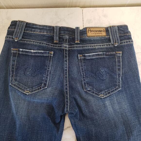 Anoname denim  dark wash western Bootcut jeans size 27 - Picture 8 of 13